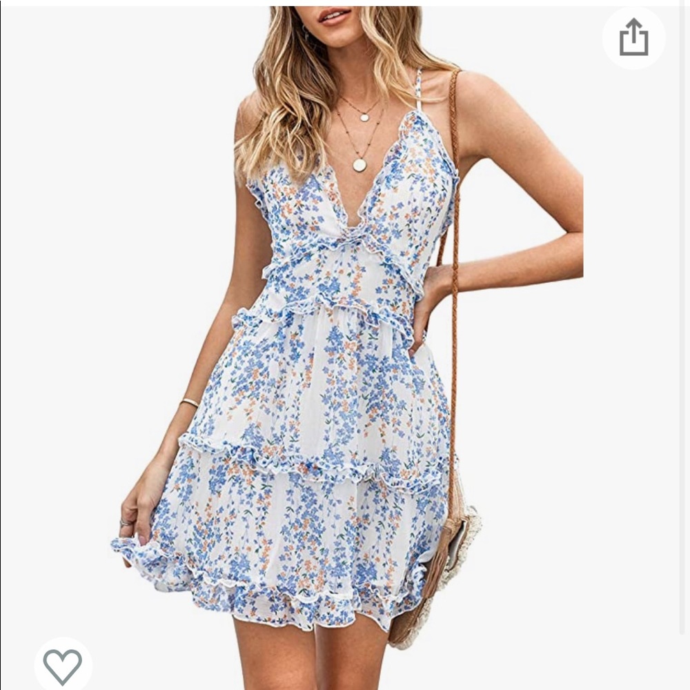 Summer Floral Ruffle Dress